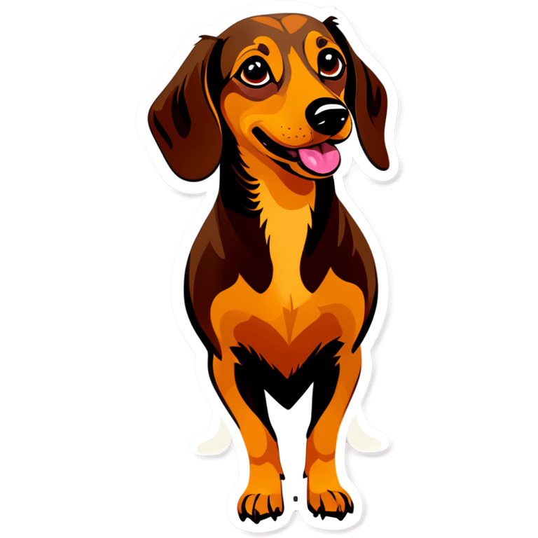 Dachshund girl emoji