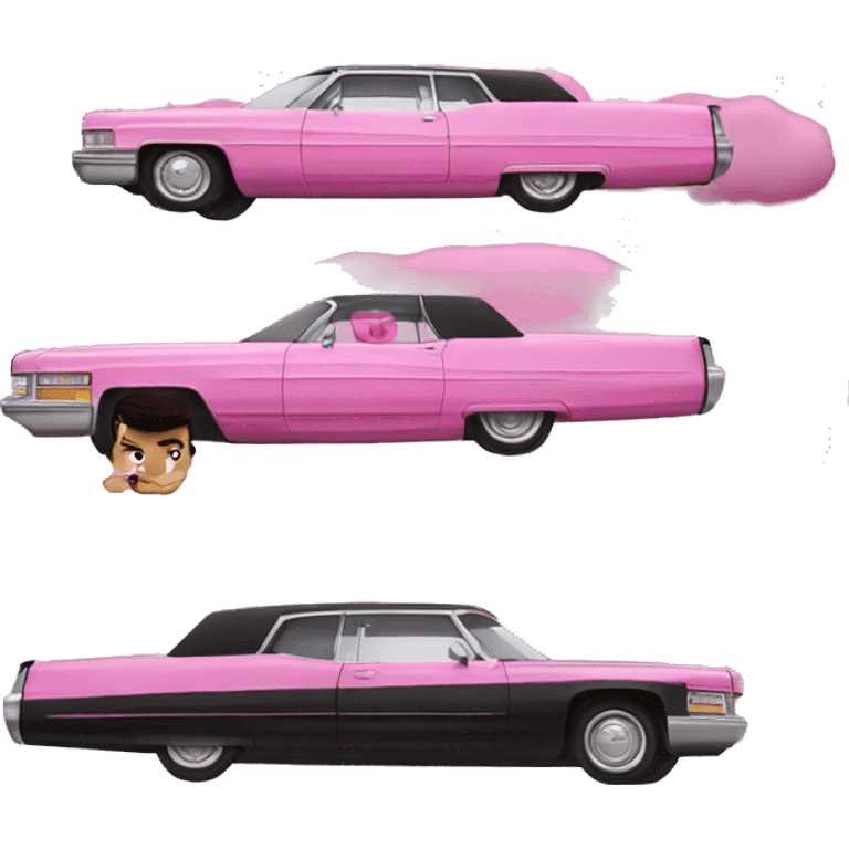 pink cadillac from the side emoji