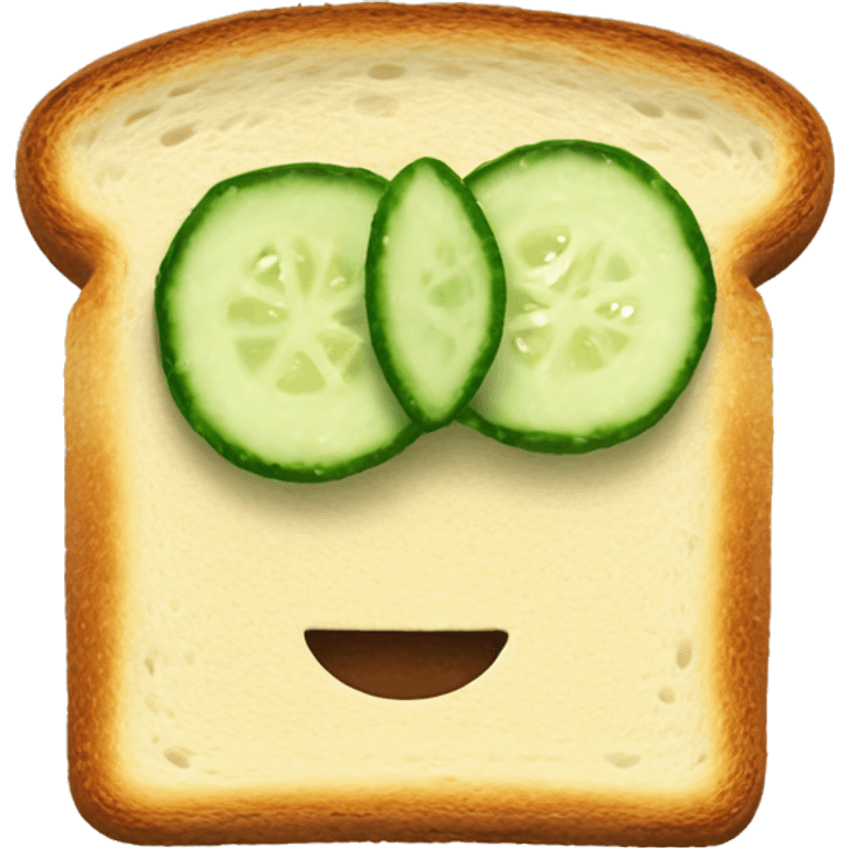 toast with cucumber emoji