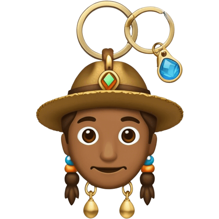 Carribeaner keychain emoji