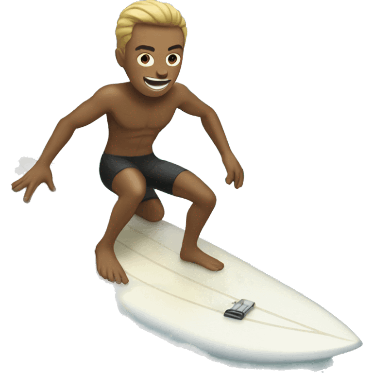 surfer on shark emoji