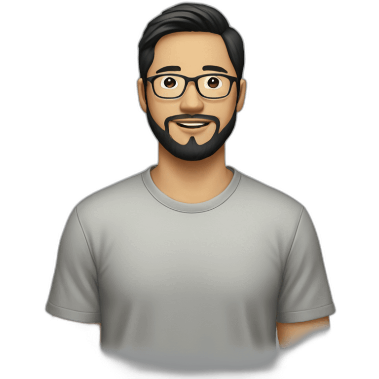 asian-guy-glasses-beard-dark-hair-squares-shirt emoji