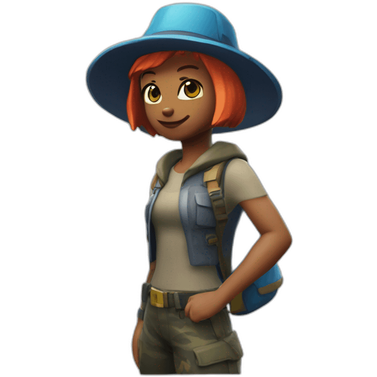 Fortnite mae chapter 4 season 4 with bucket hat on emoji