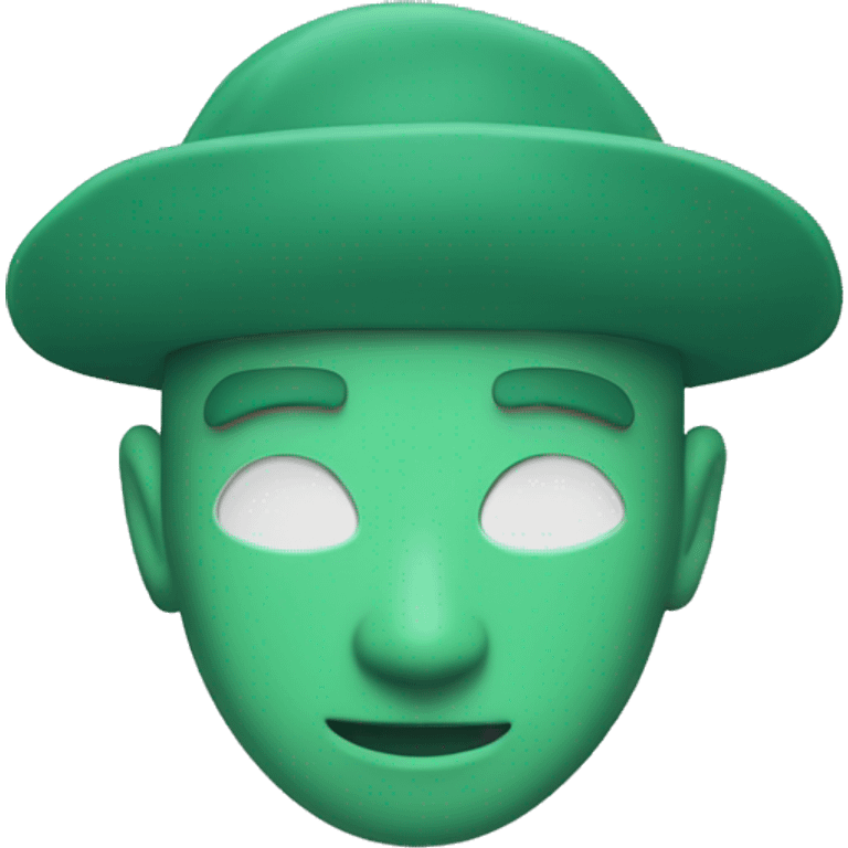 Aheat in seaform green colour emoji