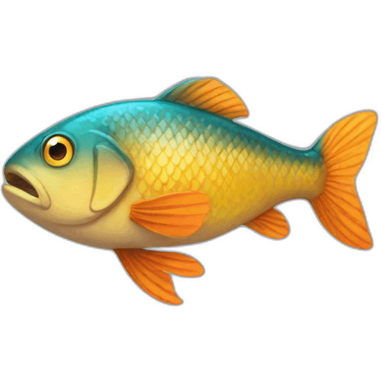 Disappointed fish emoji