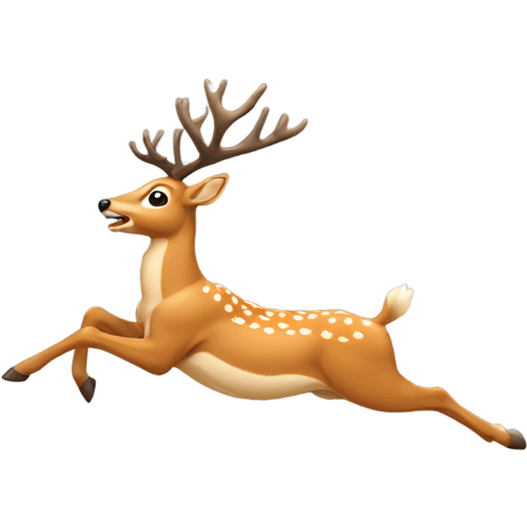 deer running  emoji