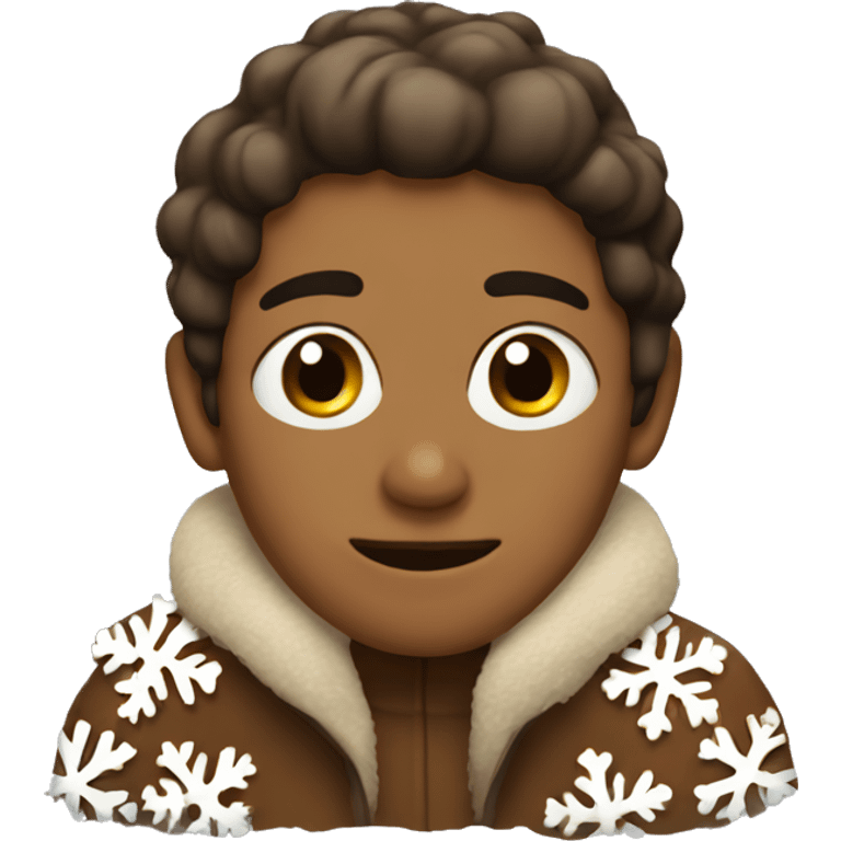 brown snow flakes emoji