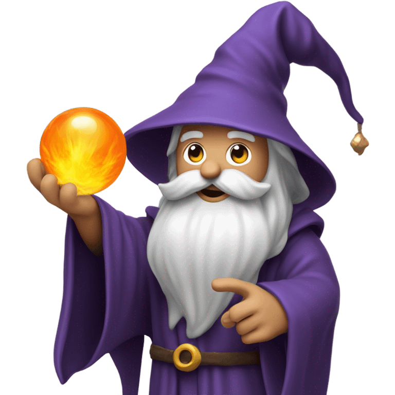 wizard holding a bomb emoji