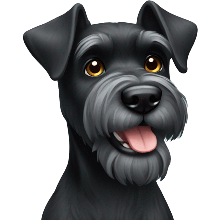 Black schnauzer  emoji