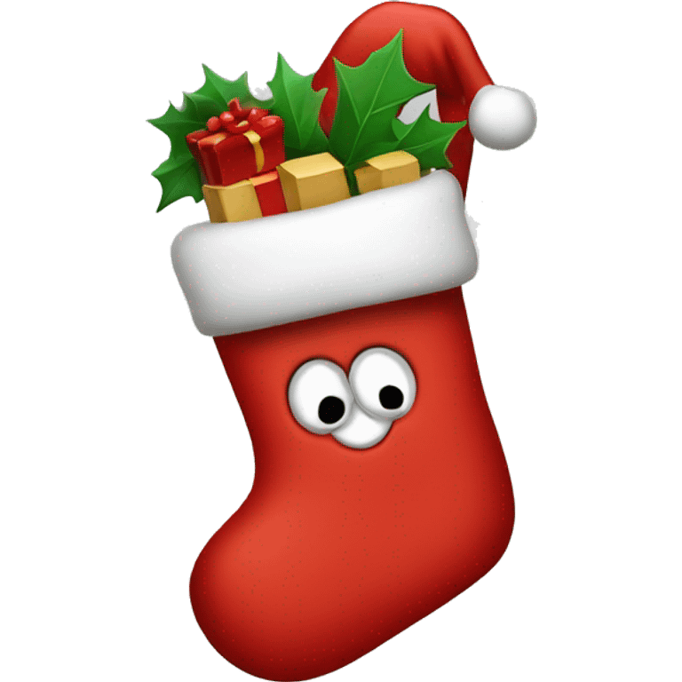 Christmas stocking emoji