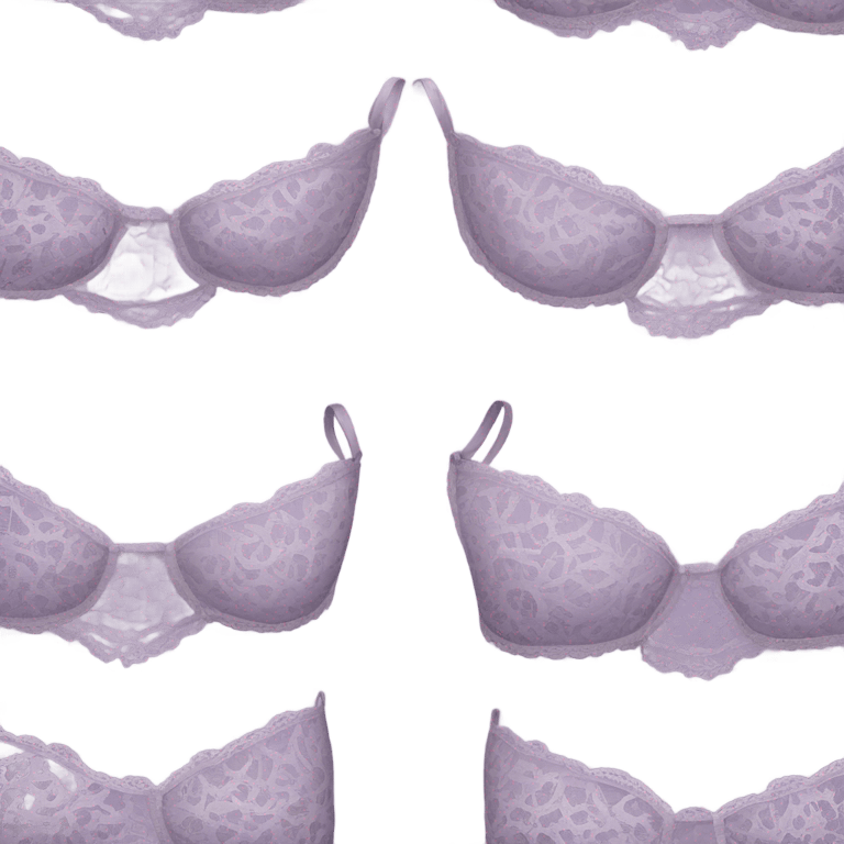 light purple lace bra emoji