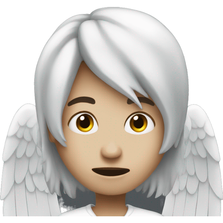 Scary angel emoji