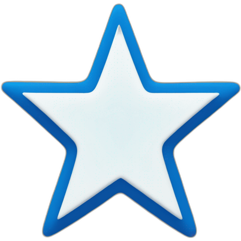 White Check mark inside blue star emoji