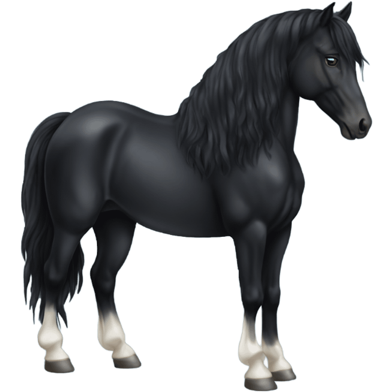 Friesian horse emoji