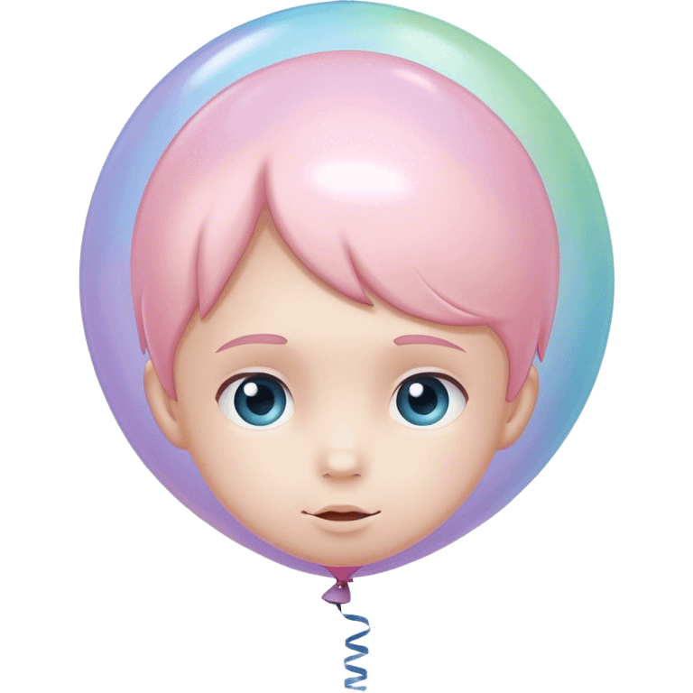 children's pastel balloon emoji