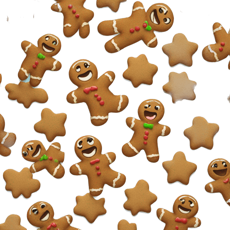 gingerbread man emoji