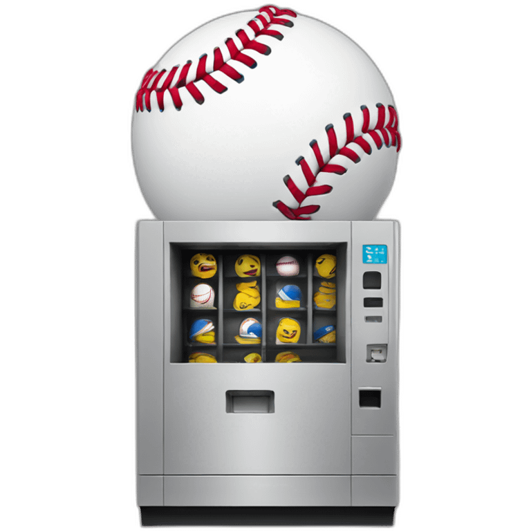 baseball hitting vending machine emoji