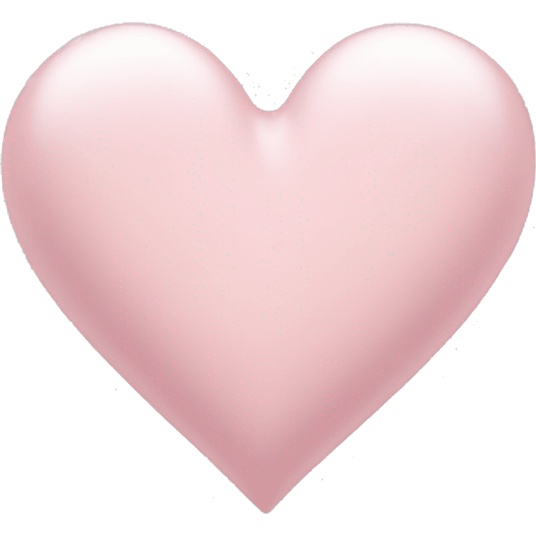 Very light pink heart  emoji