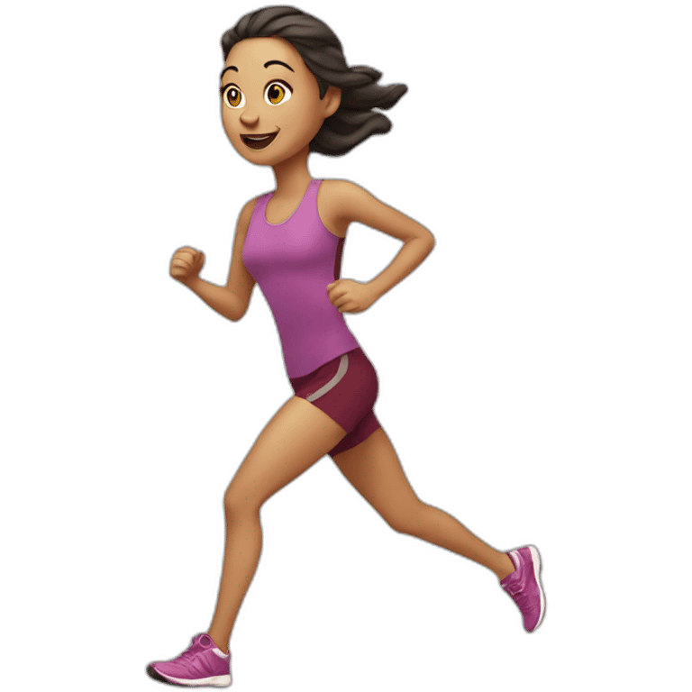 running white skin woman  emoji