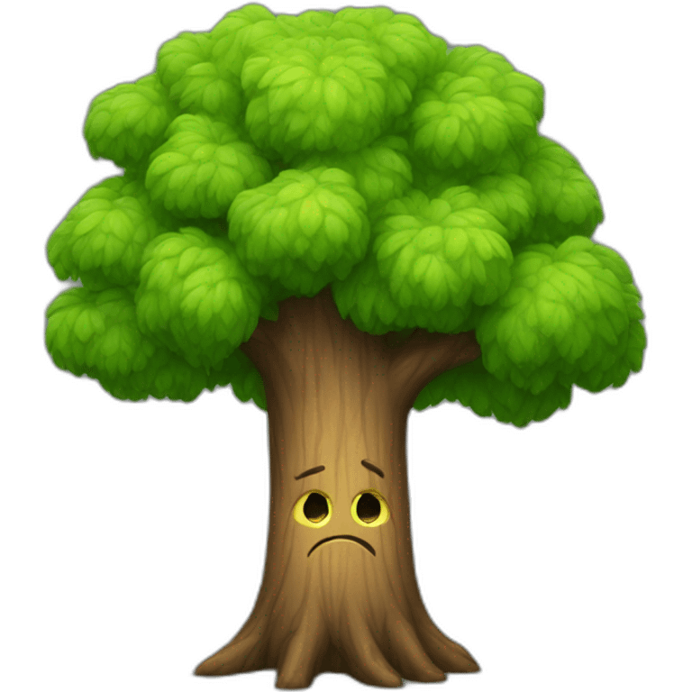 sad tree emoji