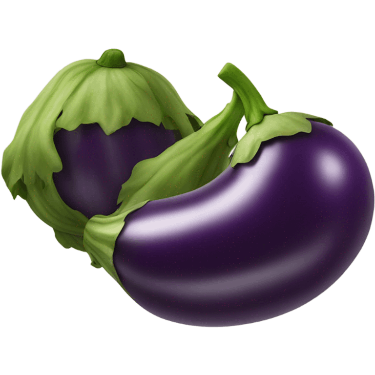 eggplant with two balls  emoji