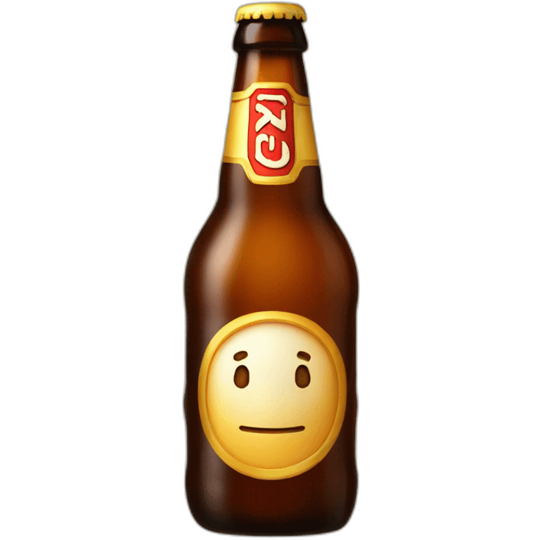 Bottle of beer emoji