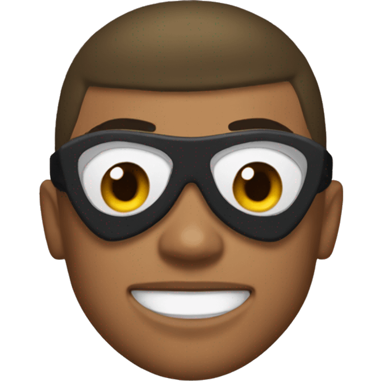 MBappe with Batman mask emoji