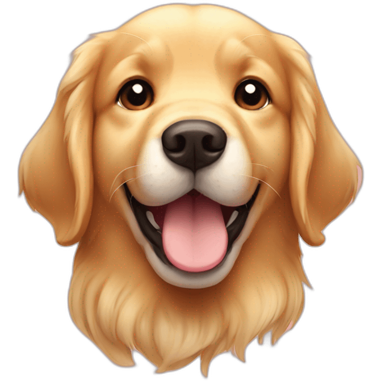 Cute little Golden Retriever emoji