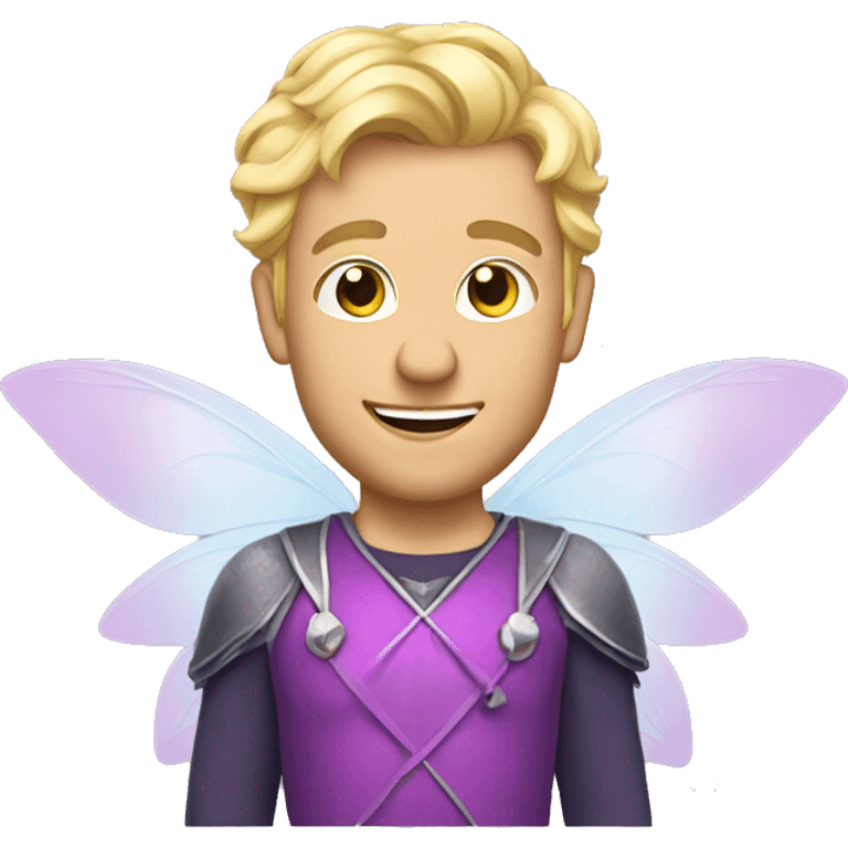 blonde dad in fairy costume emoji