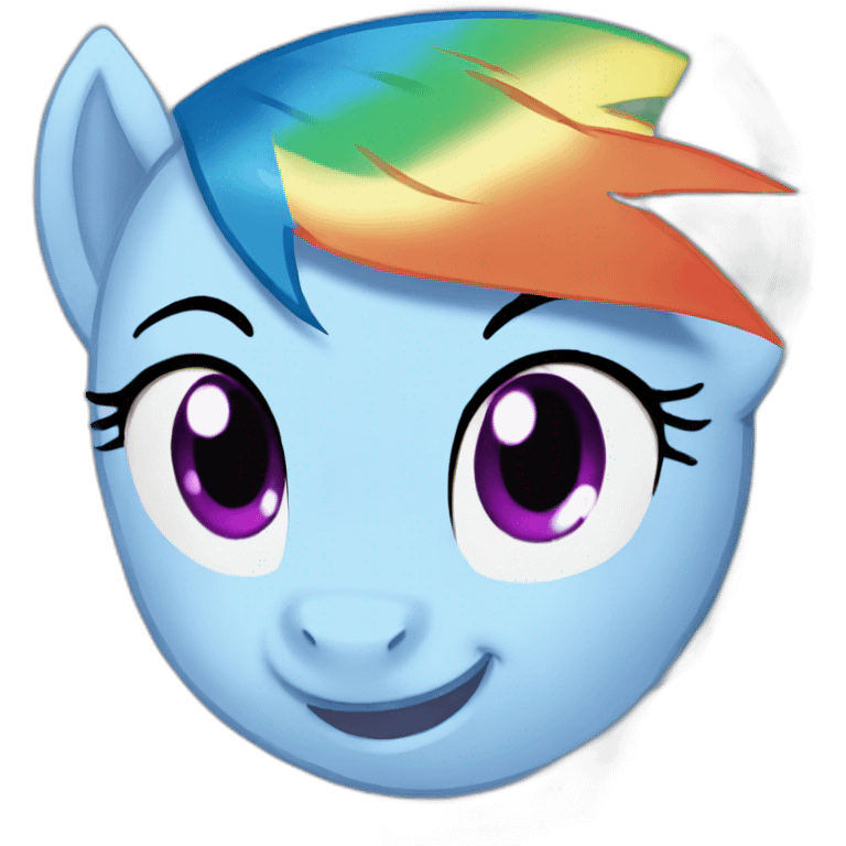 Rainbow dash emoji emoji