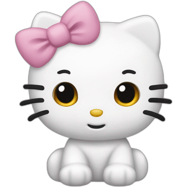 Hello kitty white emoji