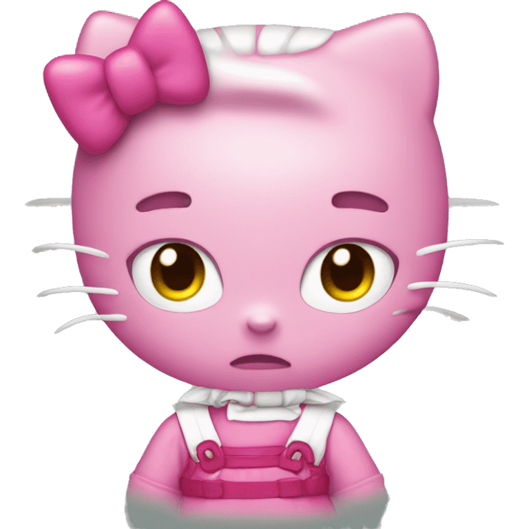 Mad hello kitty emoji