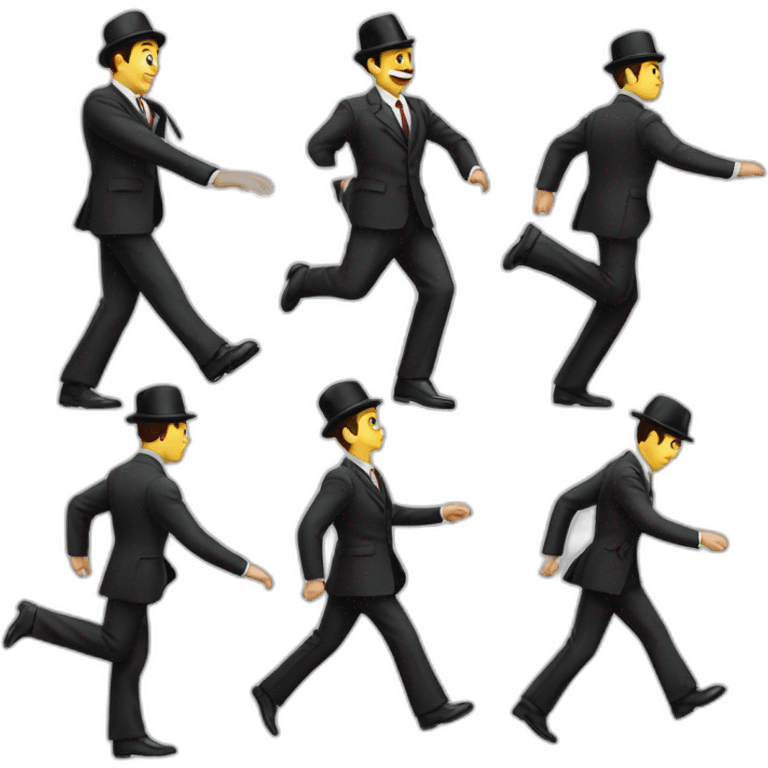 German silly walk emoji