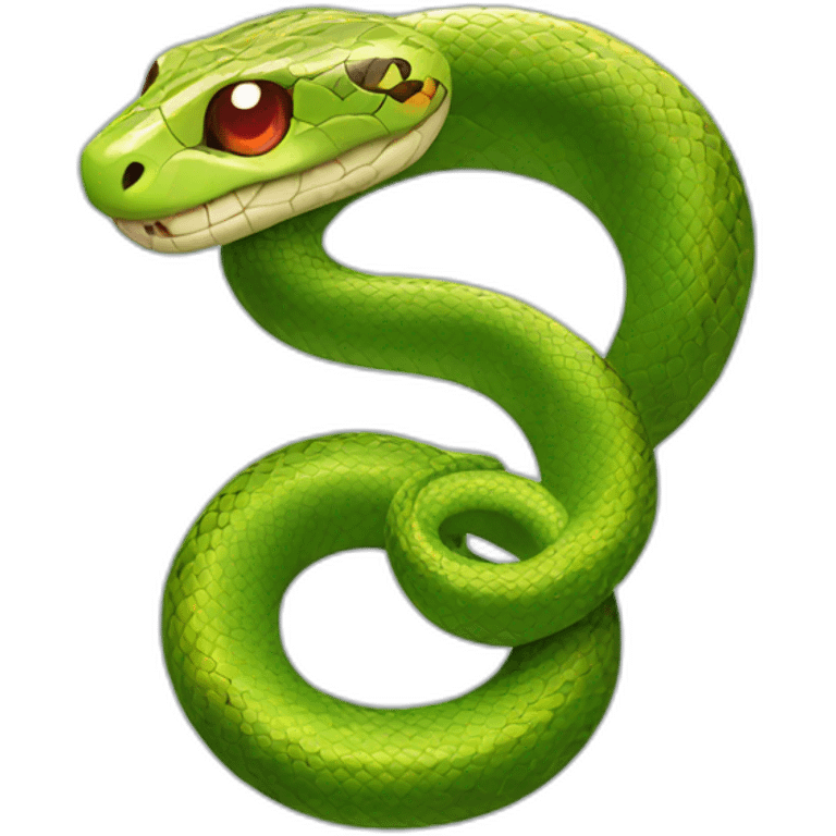 snake with jewelry emoji