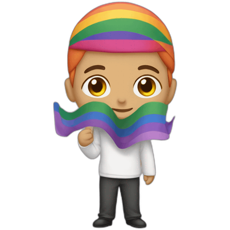 LGBT flag muslim emoji