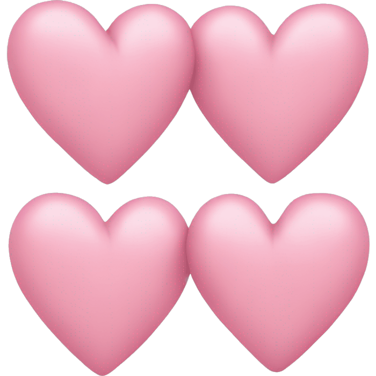 two light pink hearts emoji