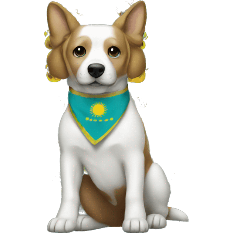 Dog Kazakhstan flag emoji