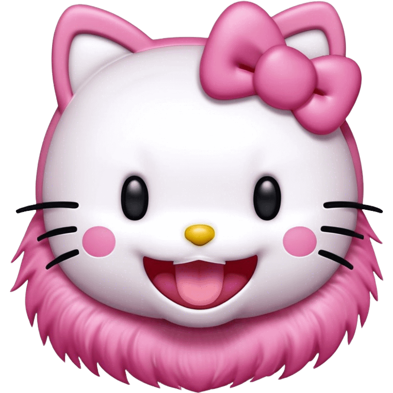 Hello kitty laughing ￼ emoji