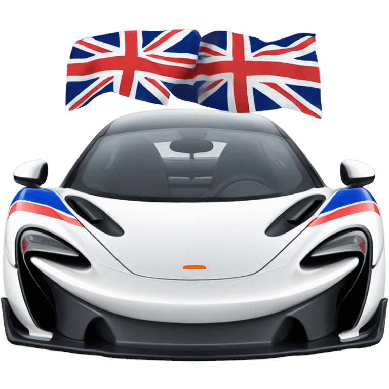 Mclaren, British flag emoji