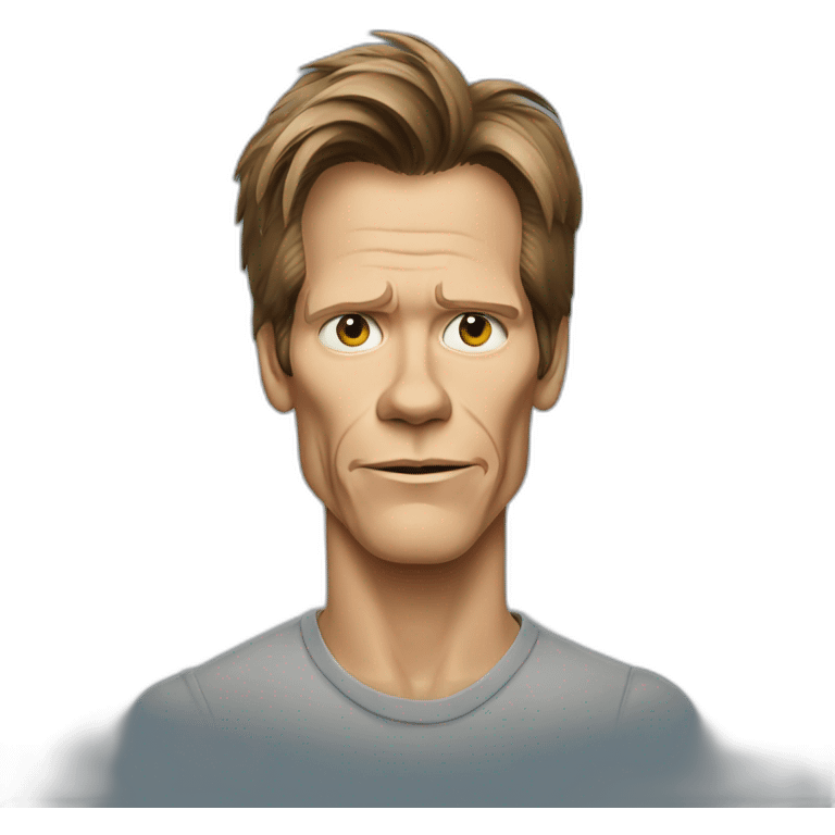 kevin-bacon cartoon wearing shirt emoji