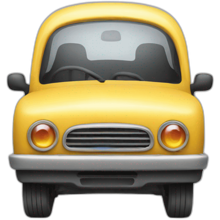  automobile whith surprised emotion emoji