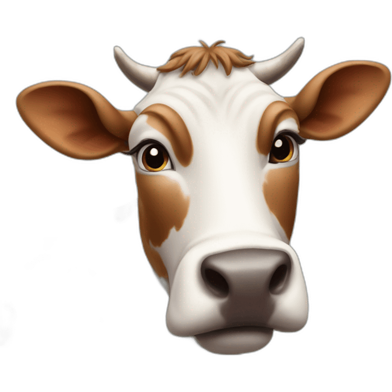 Cow with nose grip  emoji