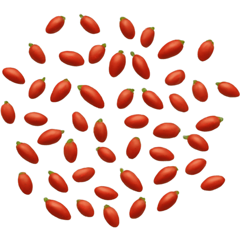 a handful of Goji Berries emoji