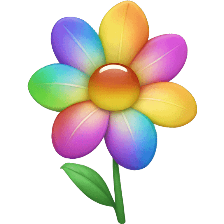 rainbow flower emoji