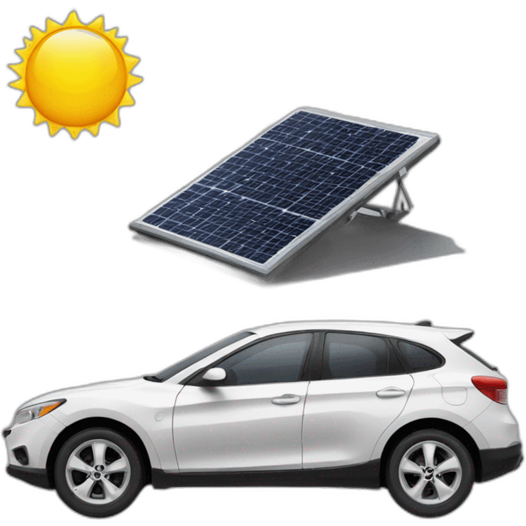 carrinho movido a placa solar emoji