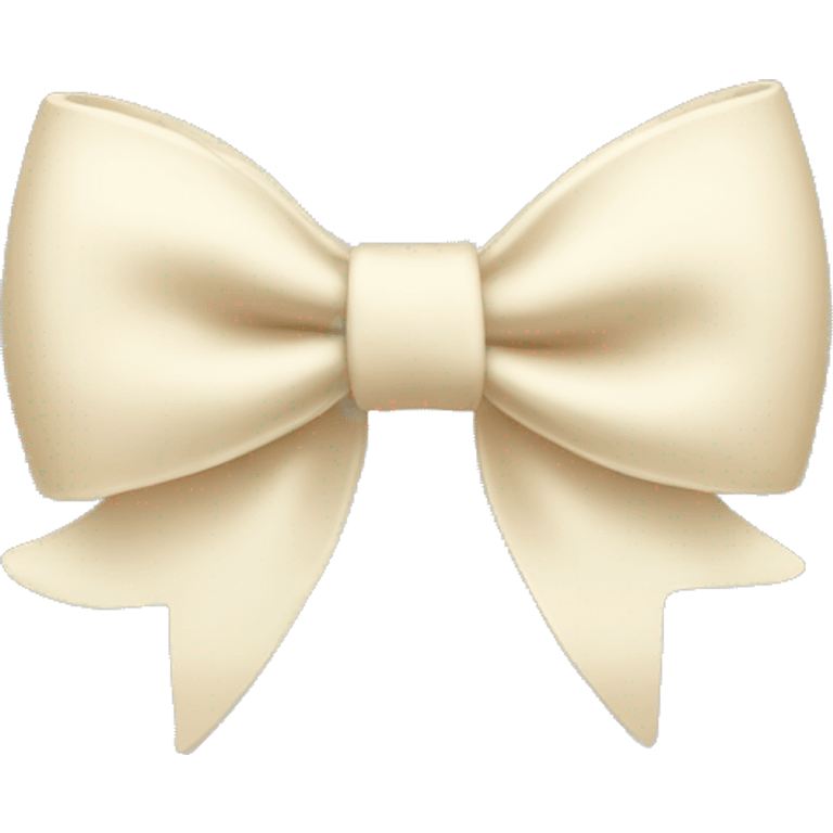 cream bow  emoji