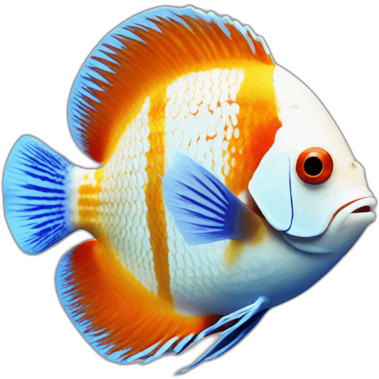 Discus fish emoji