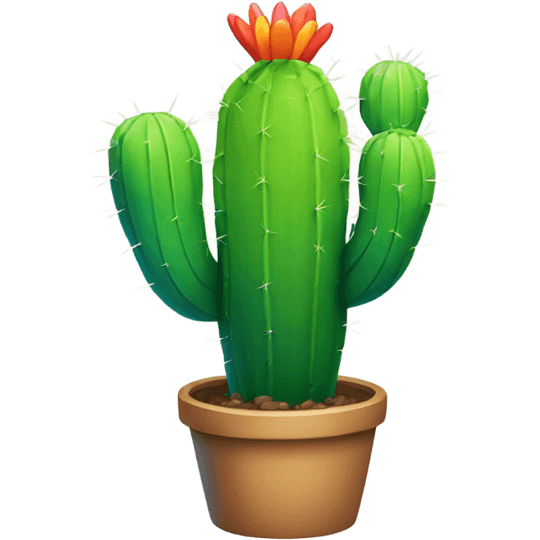 rainbow cactus emoji