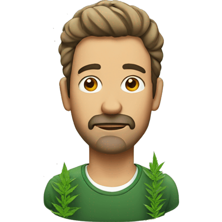 man with weed emoji