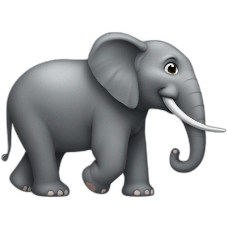 Éléphant sur chat emoji